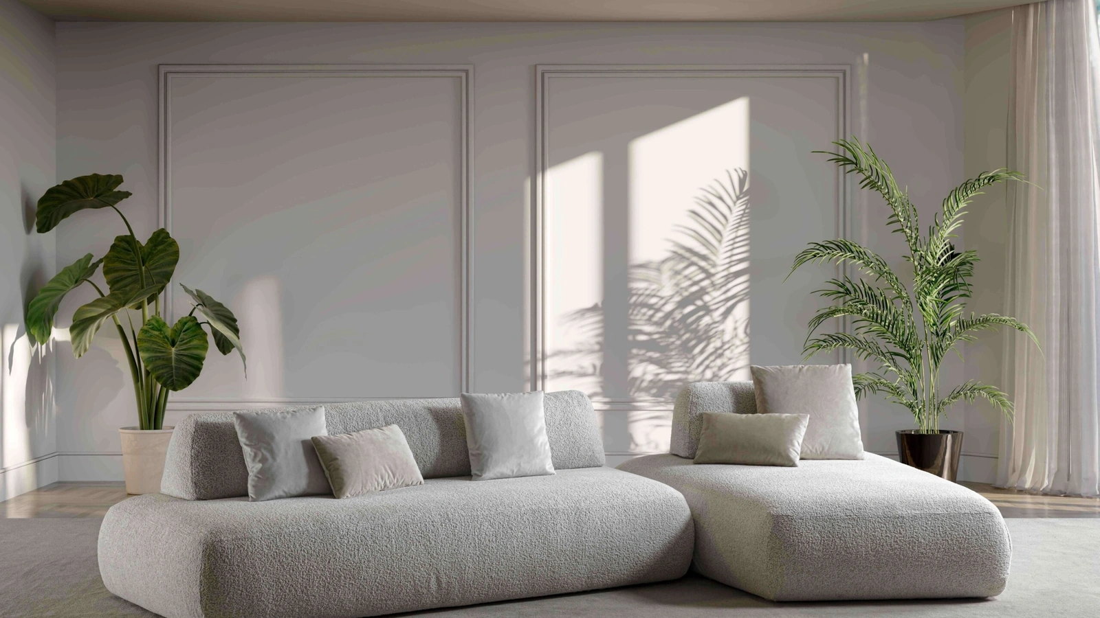 Divano con penisola Nuvola di Flexstyle