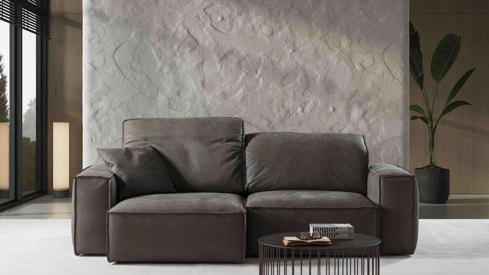 Divano in pelle Slide di Flexstyle