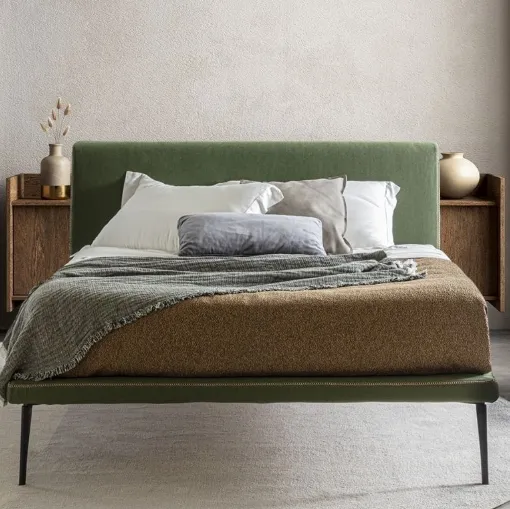 Letto in tessuto con testiera Stelle di Flexstyle