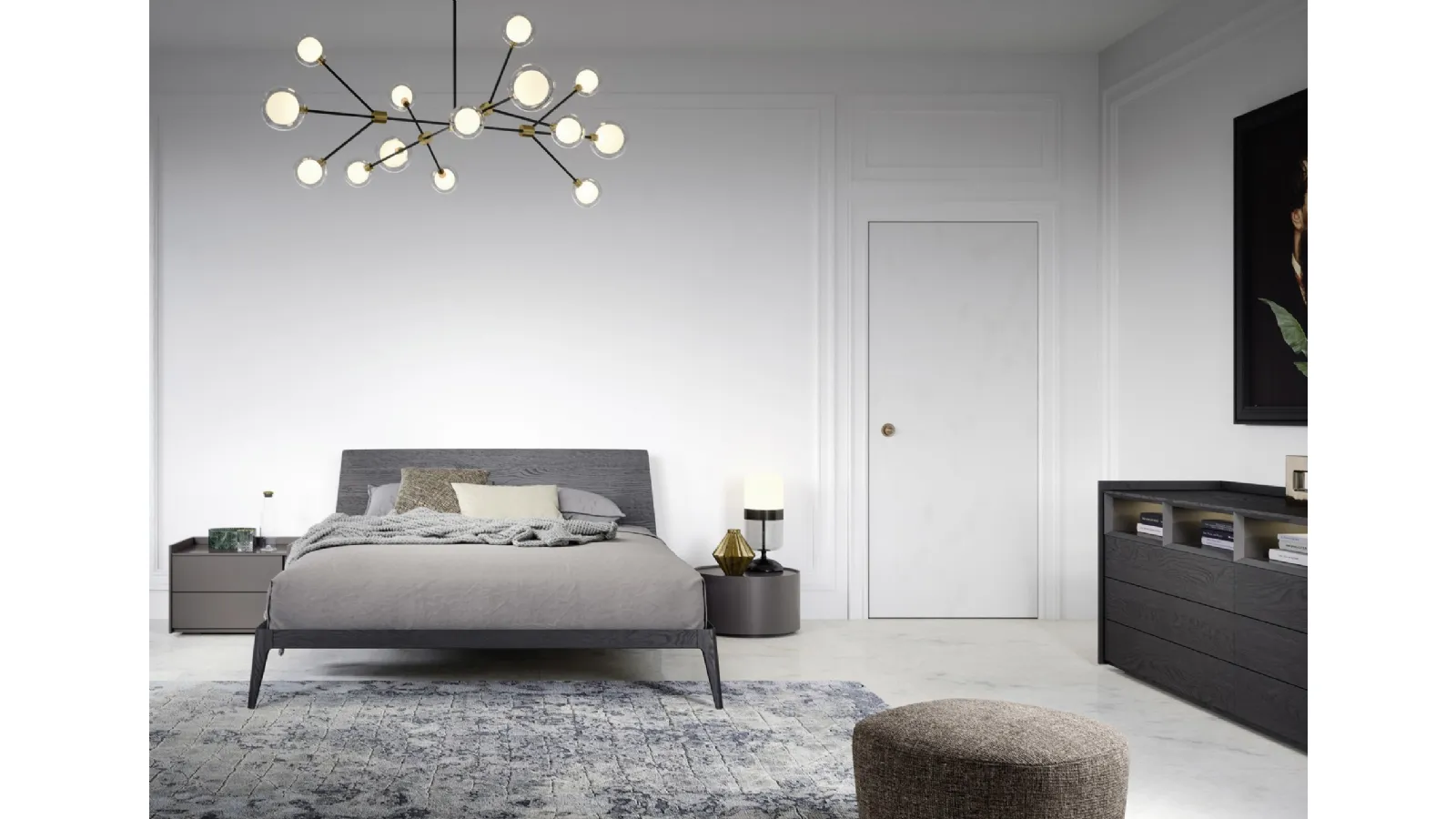 Letto con testiera Siri di Novamobili