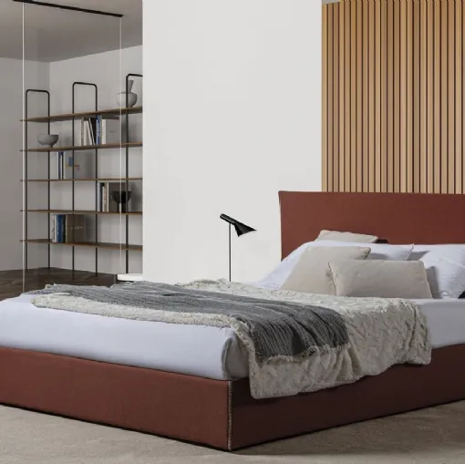 Letto in tessuto con box contenitore Varenne di Flexstyle