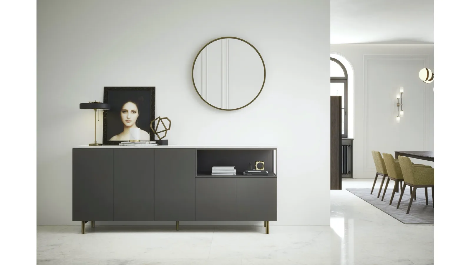 Madia Box 18 01 con piedini di Novamobili