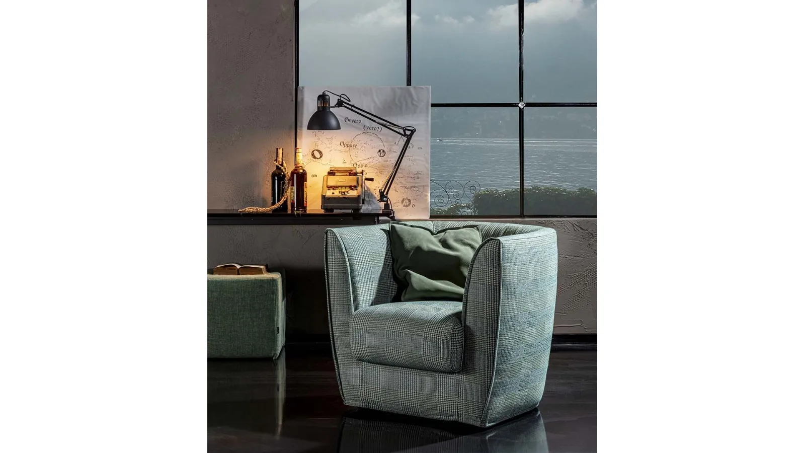 Poltroncina Elena in tessuto imbottito di Flexstyle