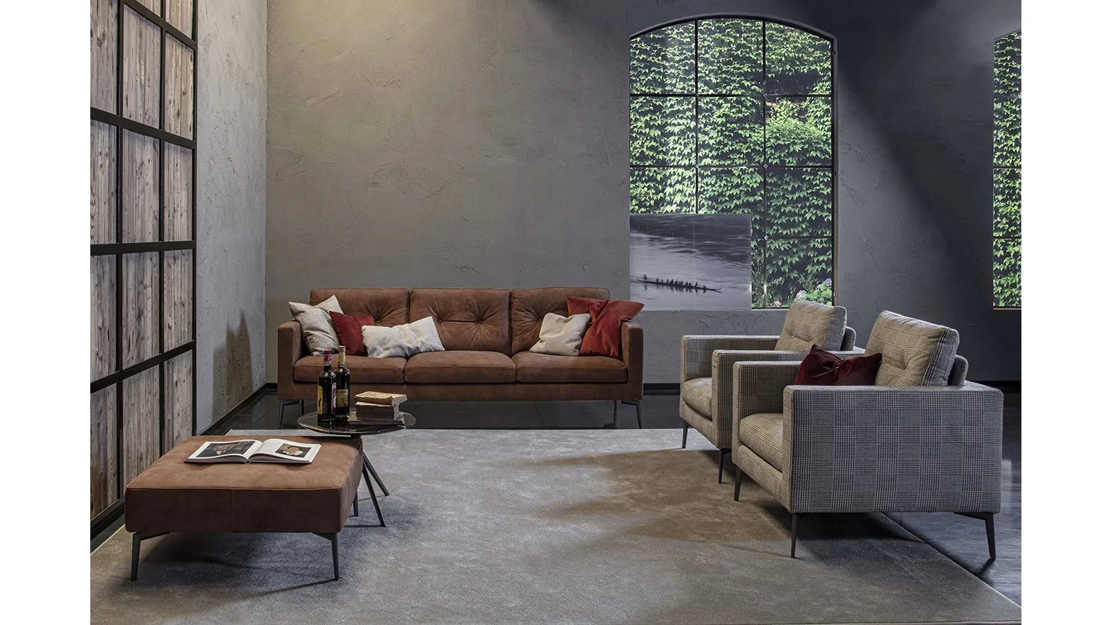 Divano lineare Fire di Flexstyle