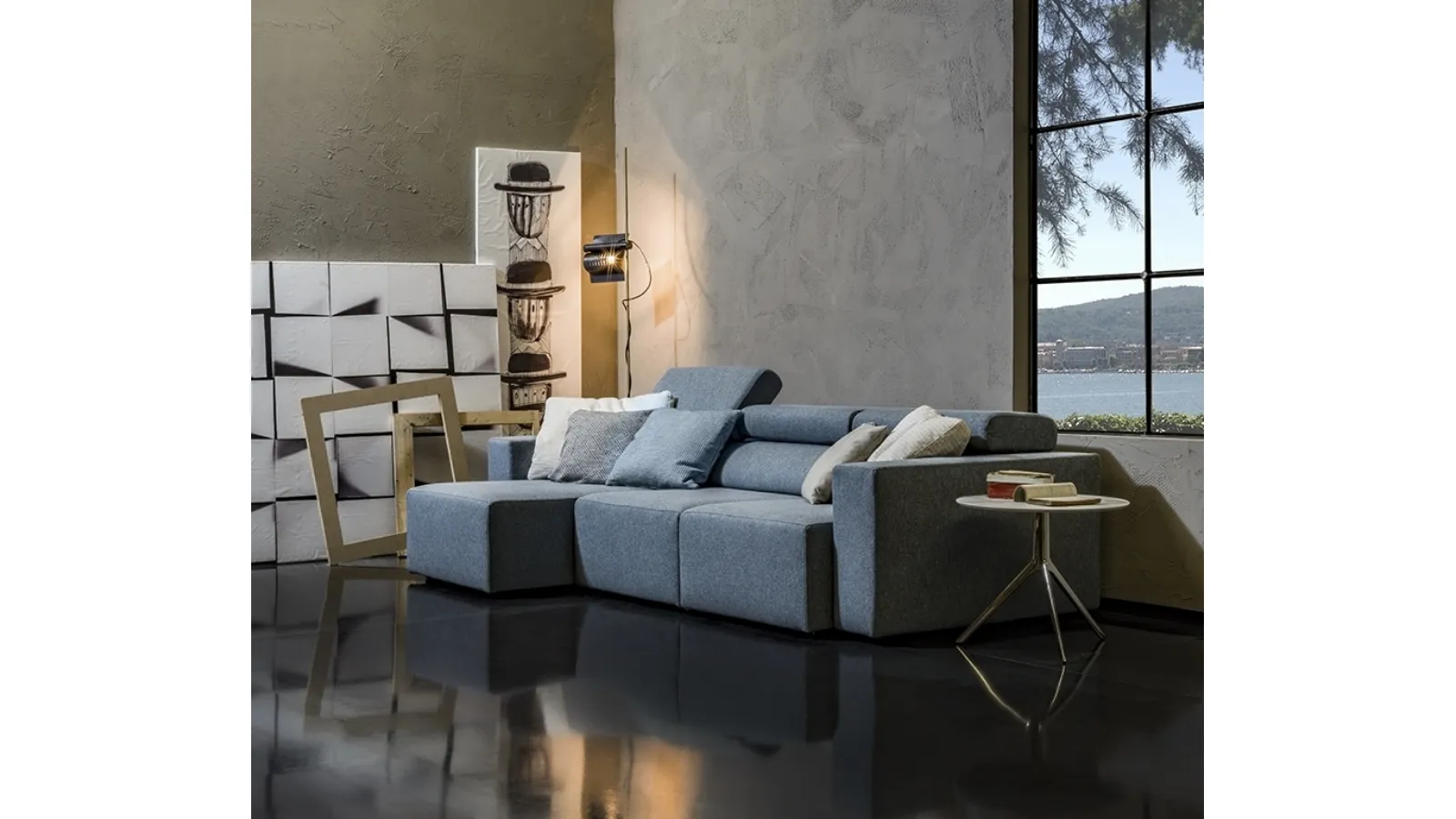 Divano lineare Chassé di Flexstyle