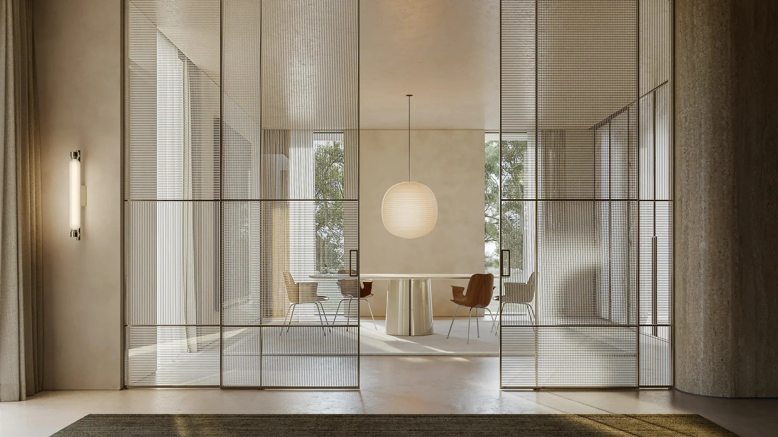 Porta per interni Manhattan Scorrevole 01 di Henry Glass
