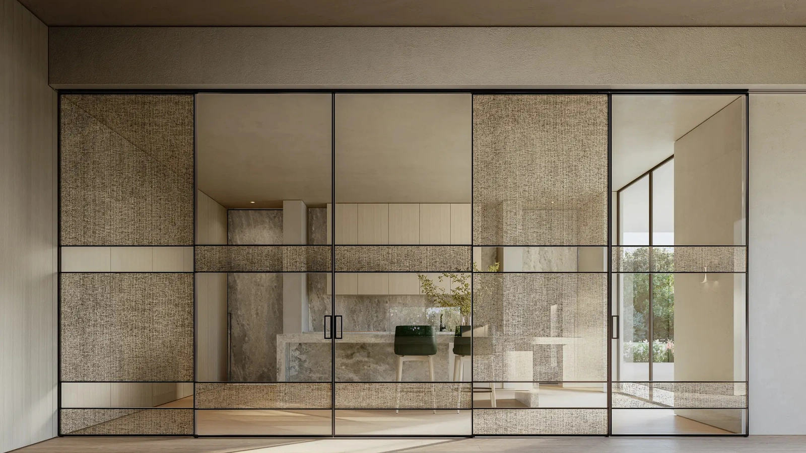 Porta per interni Manhattan Scorrevole 02 di Henry Glass