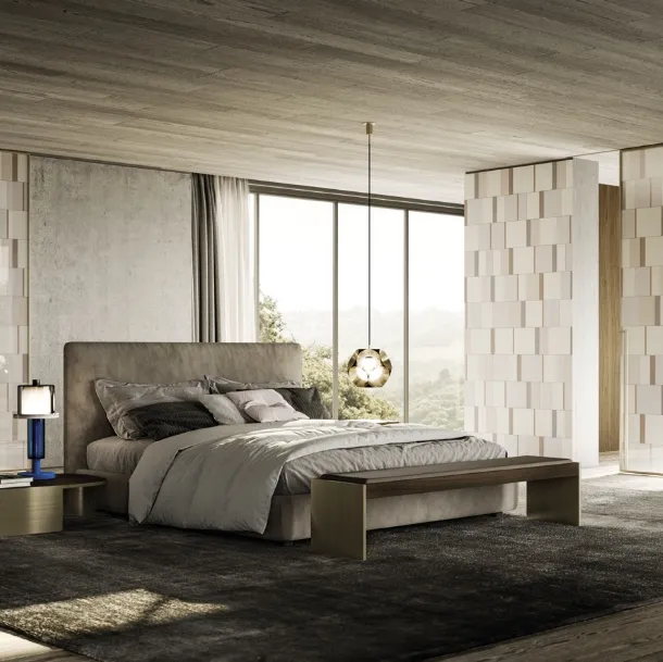 Porta per interni Manhattan Scorrevole in vetro decoro Origin di Henry Glass