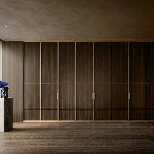 Porta per interni Manhattan Up a Bilico in legno di Henry Glass