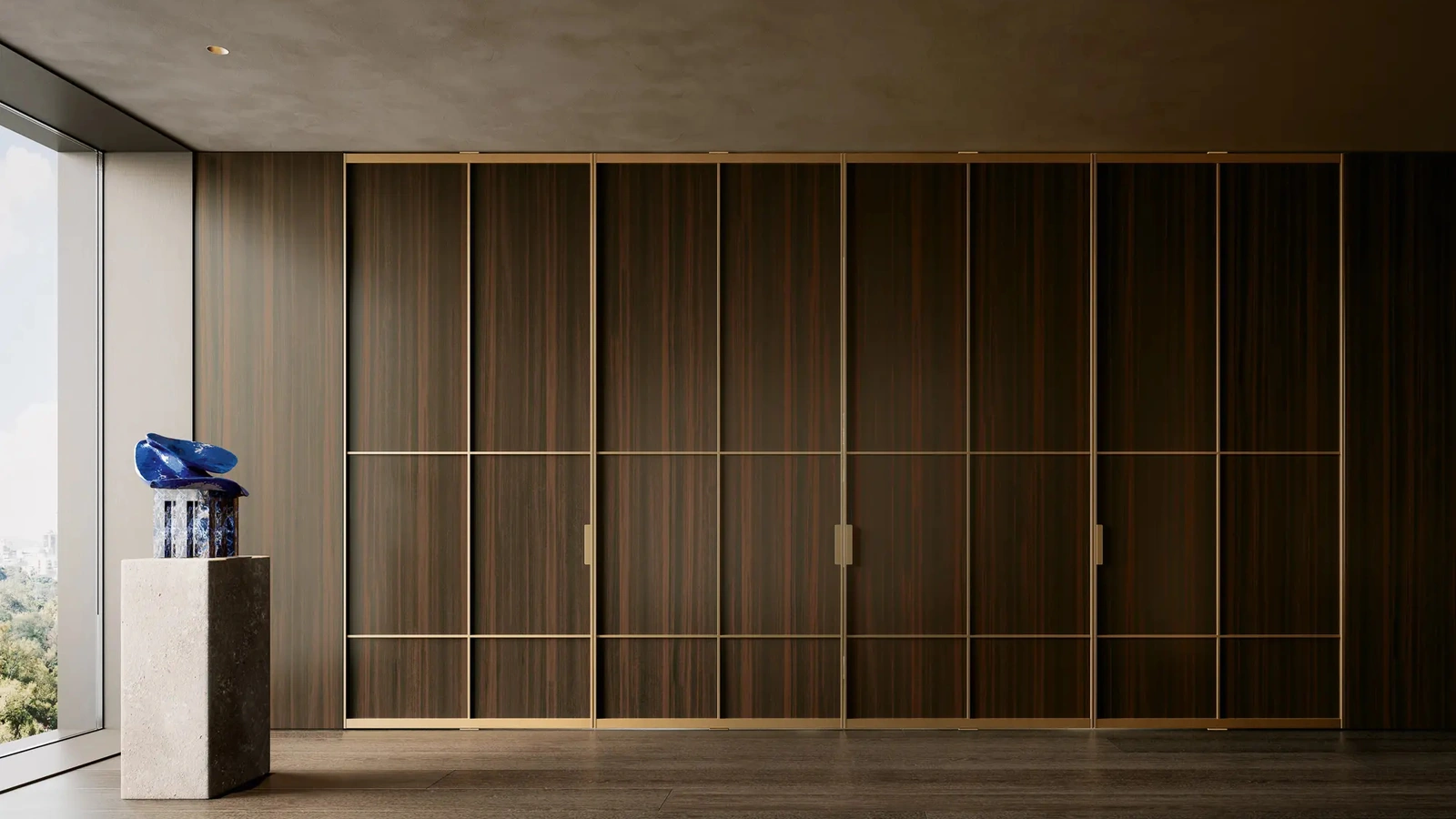 Porta per interni Manhattan Up a Bilico in legno di Henry Glass