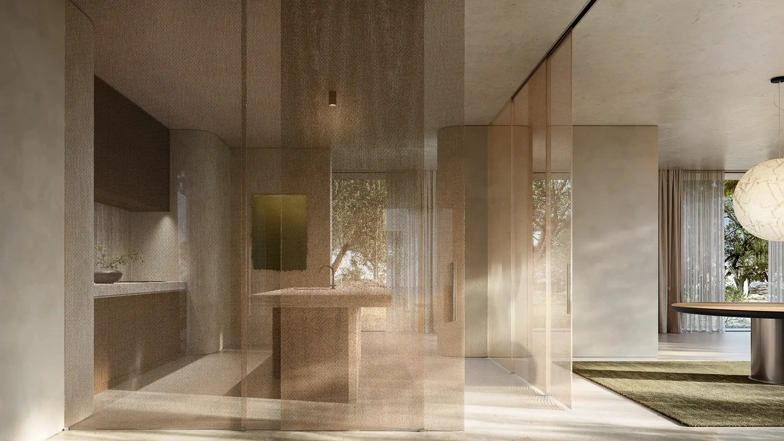 Porta per interni Vitra Scorrevole 02 di Henry Glass