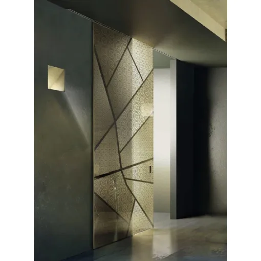Porta per interni Vitra Scorrevole esterno muro in Vetro satinato Sonetto di Henry Glass