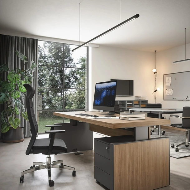 Poltrona Direzionale Montreal in tessuto di Cinquanta3